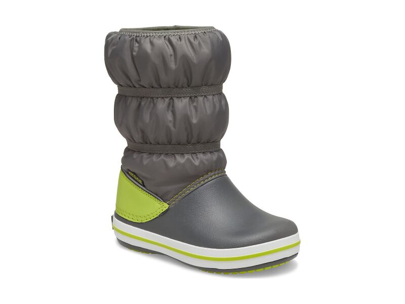Crocs™ Crocband Winter Boot Kid's Slate Grey/Lime Punch