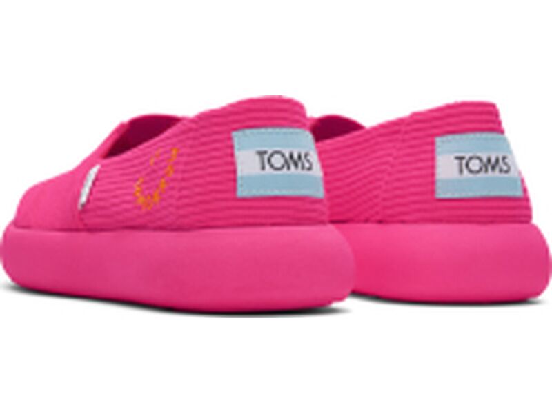 TOMS Corduroy/Tomorrow  Women's Alpargata Mallow Neon Pink