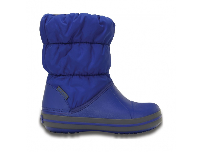 Crocs™ Kids' Winter Puff Boot Cerulean Blue/Light Grey