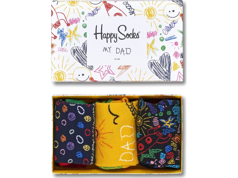 Happy Socks Father's Day Gift Box Red/Yellow/Multi