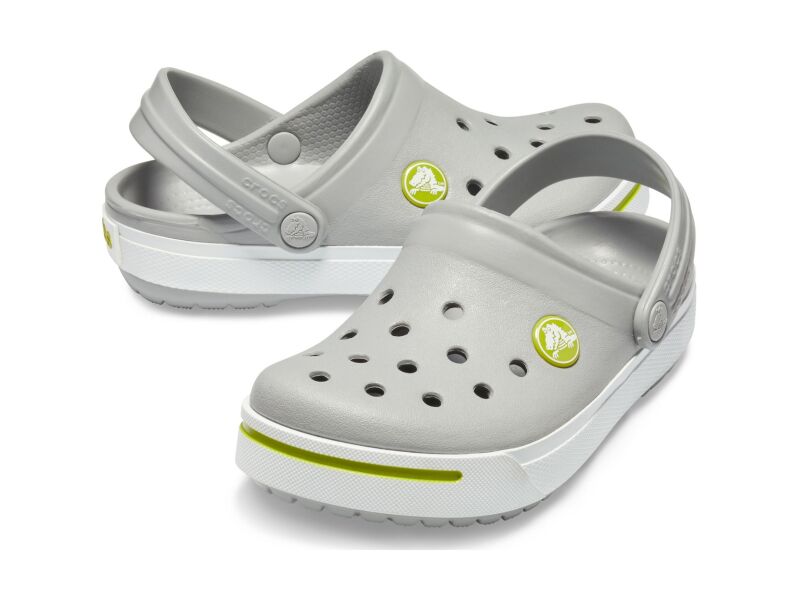 Crocs™ Crocband II Kids' Light Grey/Volt Green