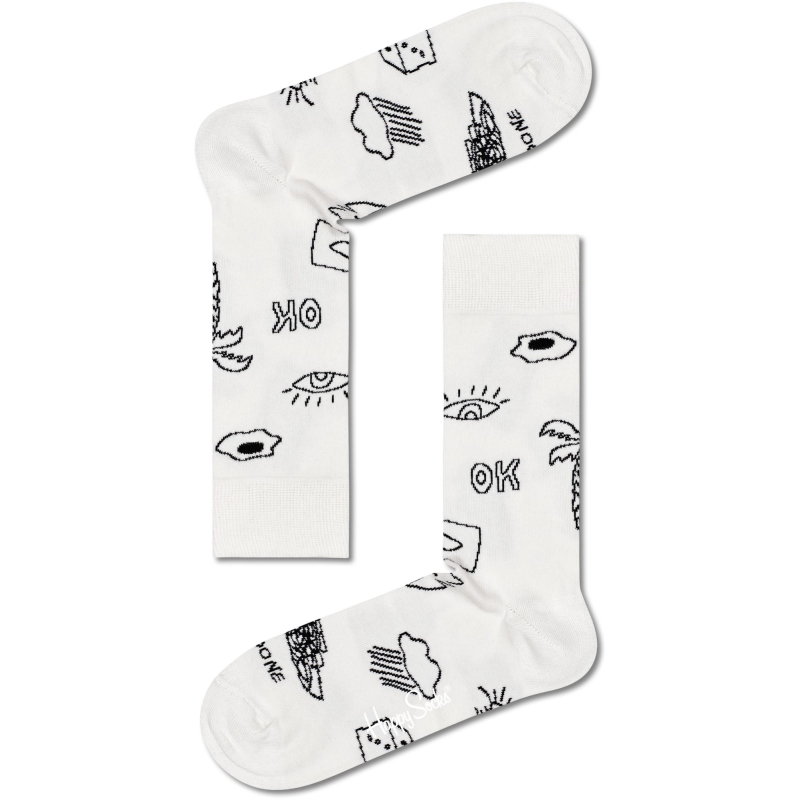 Happy Socks 4-Pack Black And Whites Gift Set Multi 9100