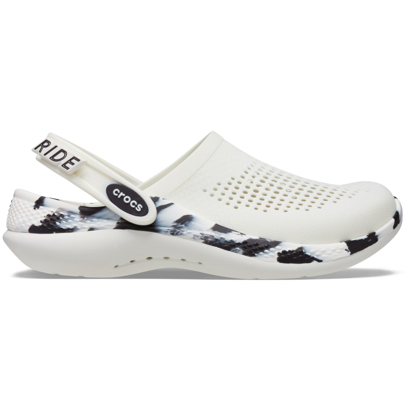Crocs™ LiteRide 360 Marbled Clog Almost White/Black