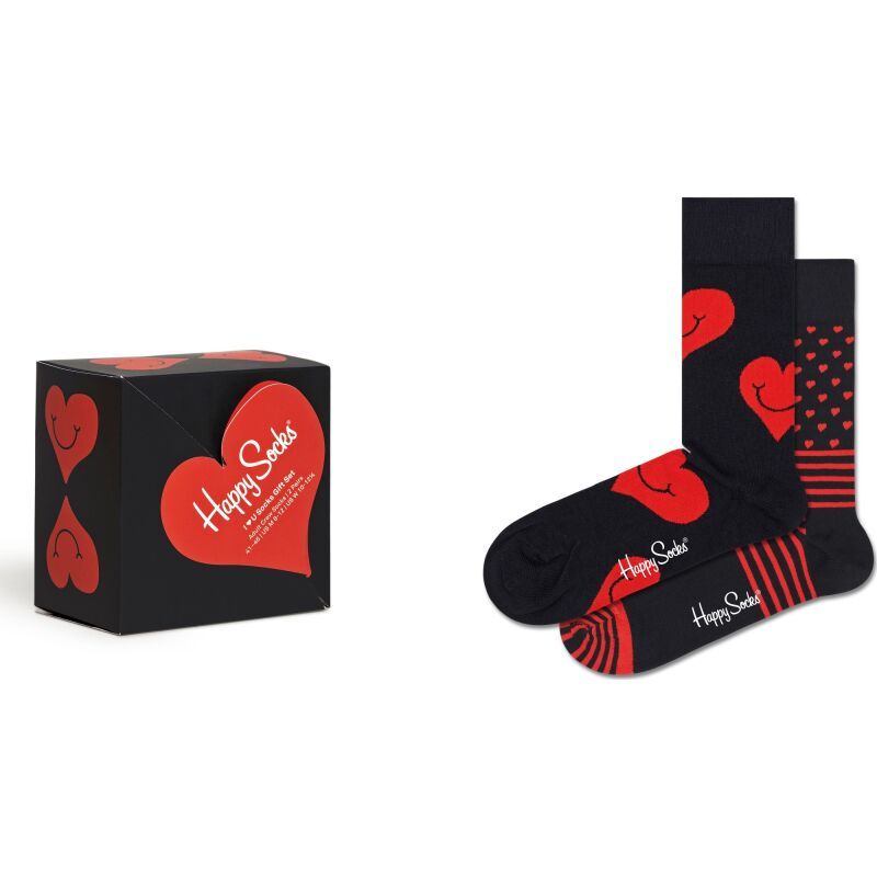 Happy Socks 2-Pack I Heart You Socks Gift Set Multi 9350