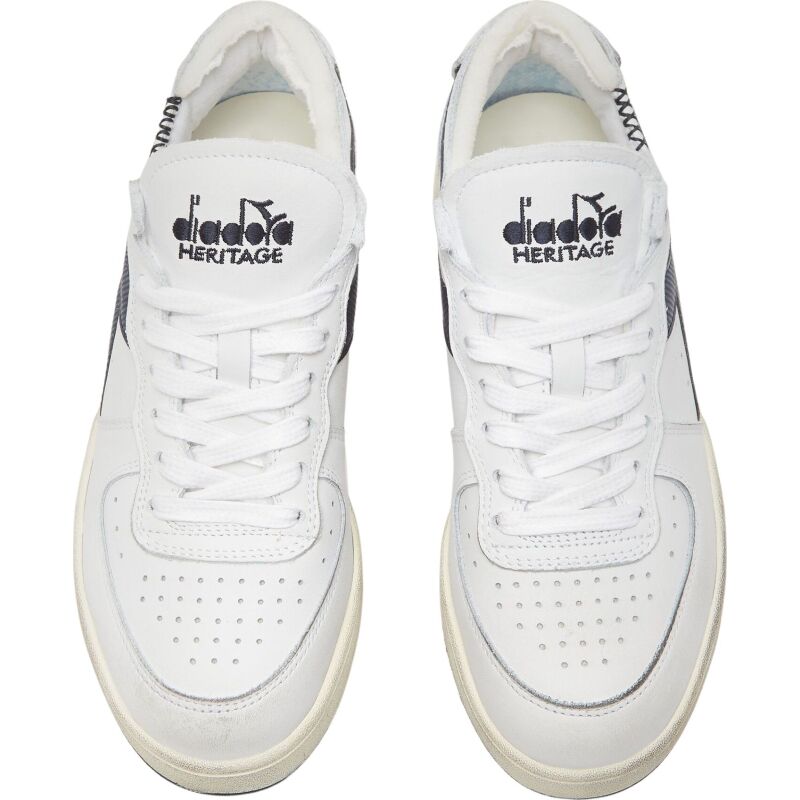 DIADORA Mi Basket Row Cut White/Blue Corsair