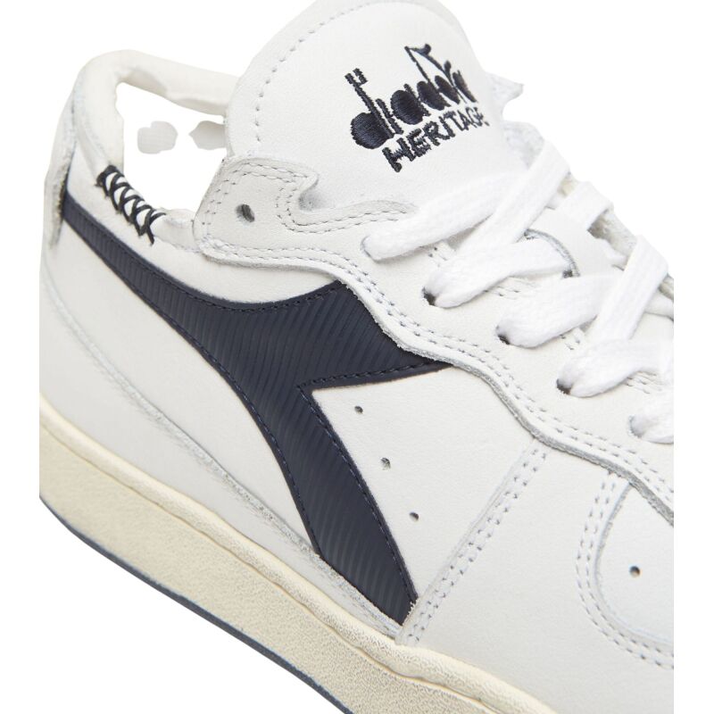 DIADORA Mi Basket Row Cut White/Blue Corsair