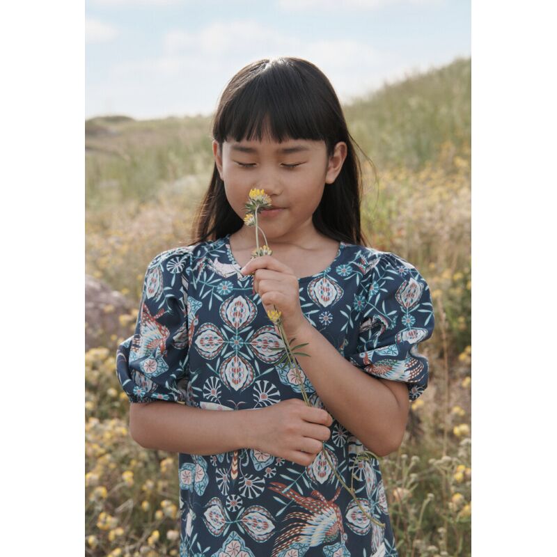 REIMA Premium Ruffle Dress Angervo Navy 6988