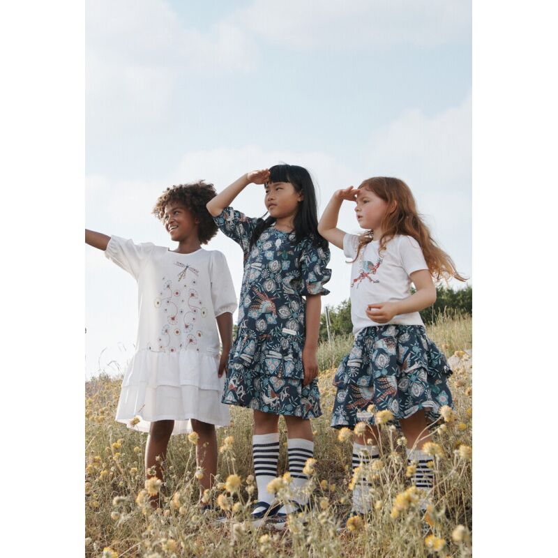 REIMA Premium Ruffle Dress Angervo Navy 6988