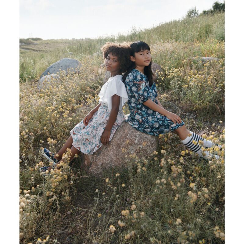 REIMA Premium Ruffle Dress Angervo Navy 6988