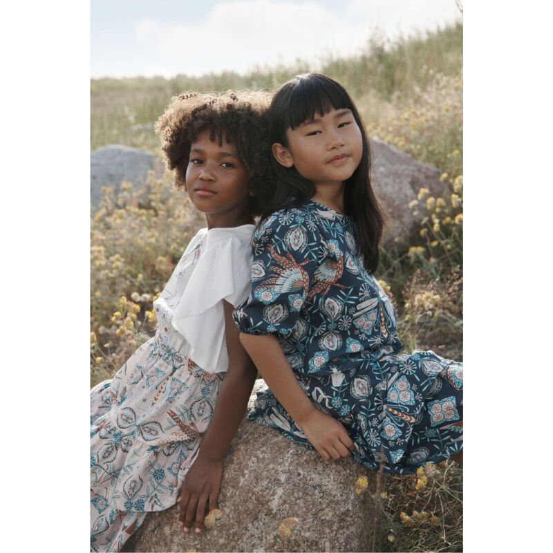 REIMA Premium Ruffle Dress Angervo Navy 6988