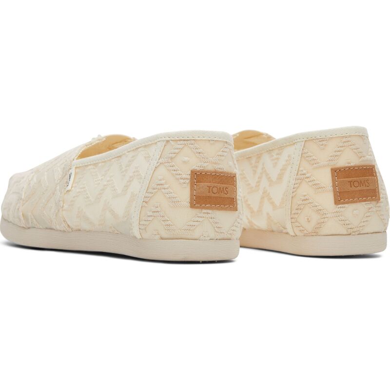 TOMS Chevron Lace Women's Alpargata Natural