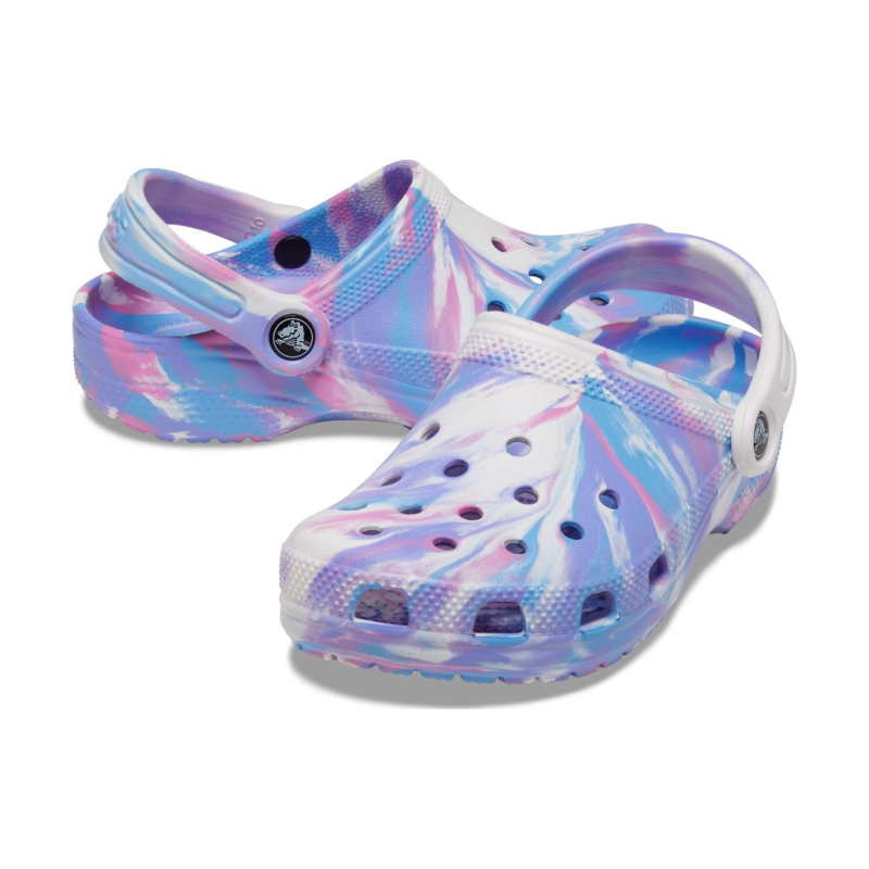 Crocs™ Classic Marbled Clog Kid's 207464 White/Pink