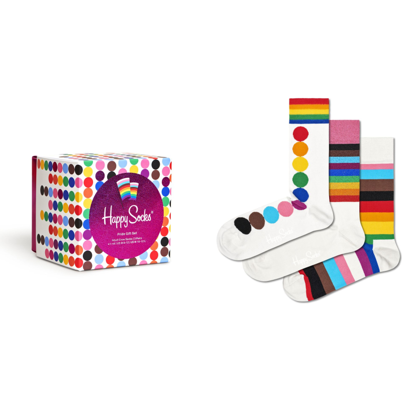 Набор носков Happy Socks 3-Pack Pride Gift Set  Multi-1300