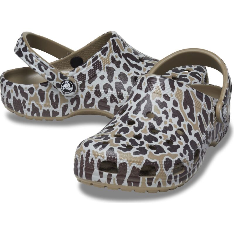 Crocs™ Classic Animal Print Clog Khaki/Leopard