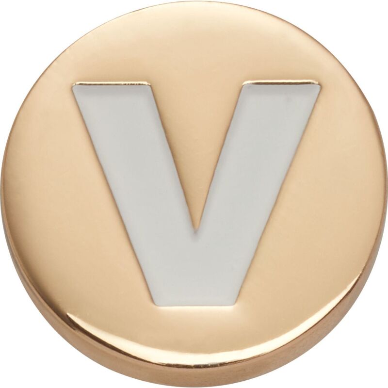 Crocs™ Jibbitz Gold Letter V 