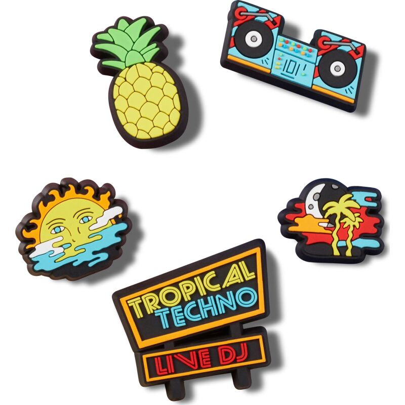 Crocs™ Jibbitz Tropical Techno Dj 5 Pack 