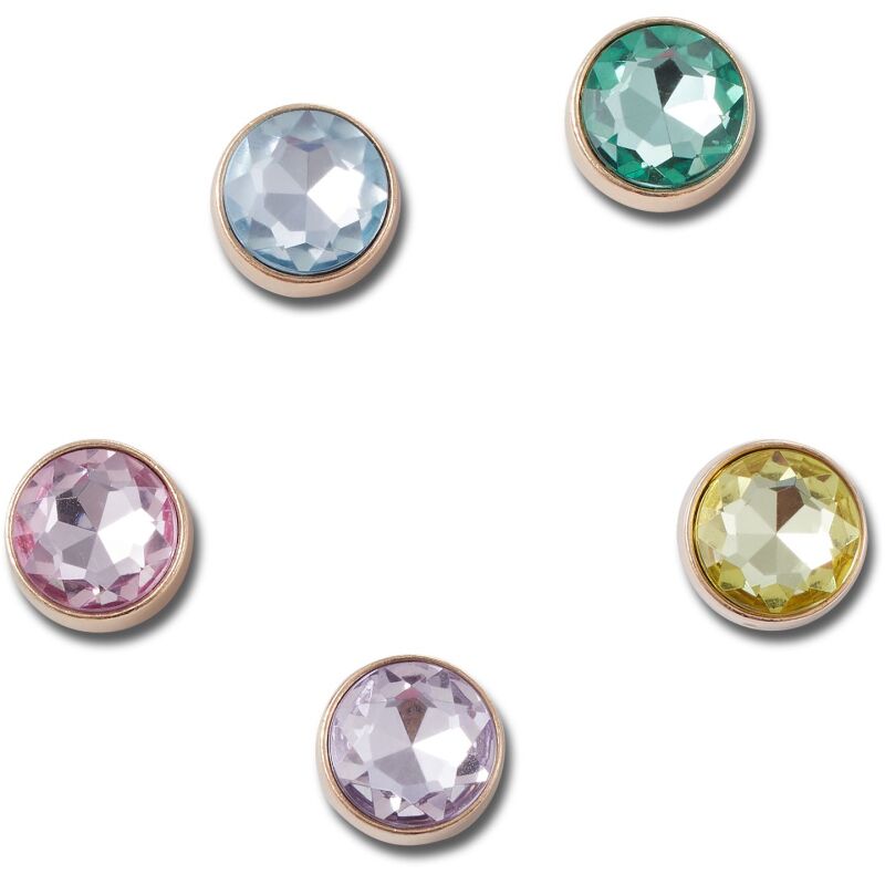Crocs™ Jibbitz Gold and Gem 5 Pack Multi