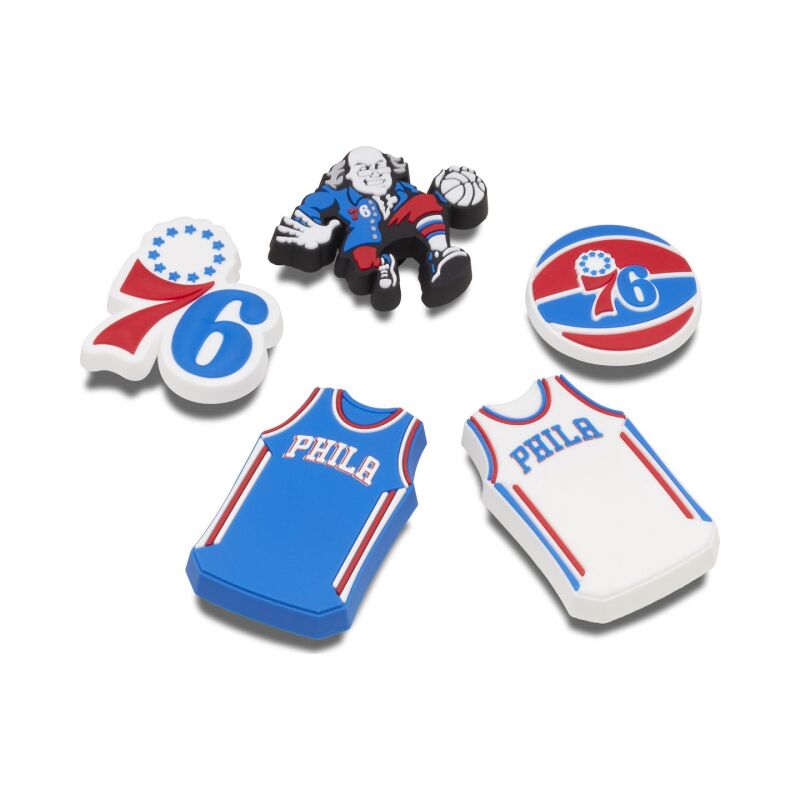 Crocs™ Jibbitz Nba Philadelphia 76Ers 5 Pack 