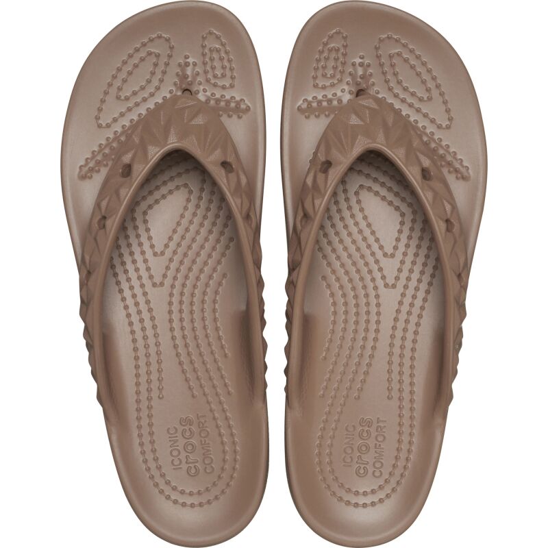 Crocs™ Classic Platform Geometrc Flip Latte