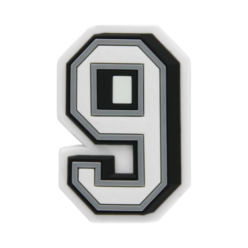 Crocs™Jibbitz B&W Number 9 