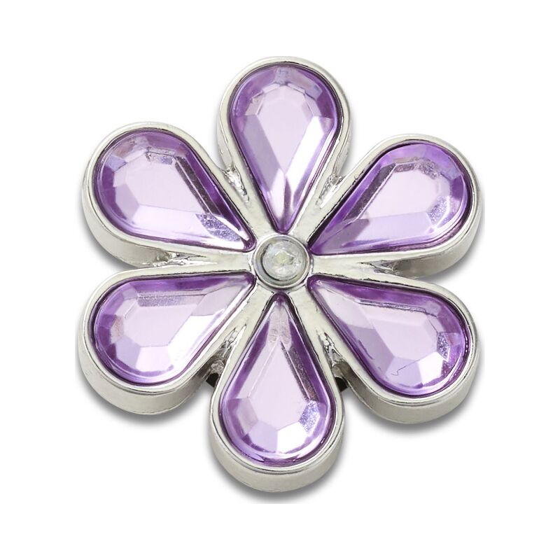 Crocs™ Jibbitz Purple Blinged Out Daisy 