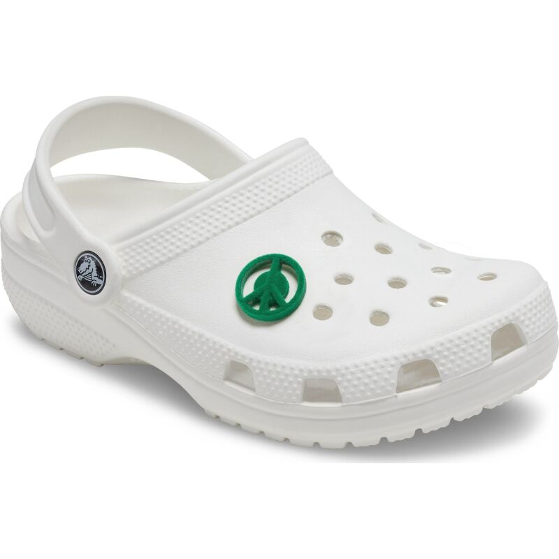 Crocs™ Jibbitz Grass Textured Peace Sign 