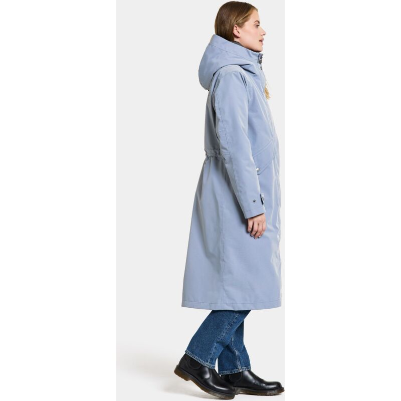Didriksons Mia Long Women's Parka Glacial Blue