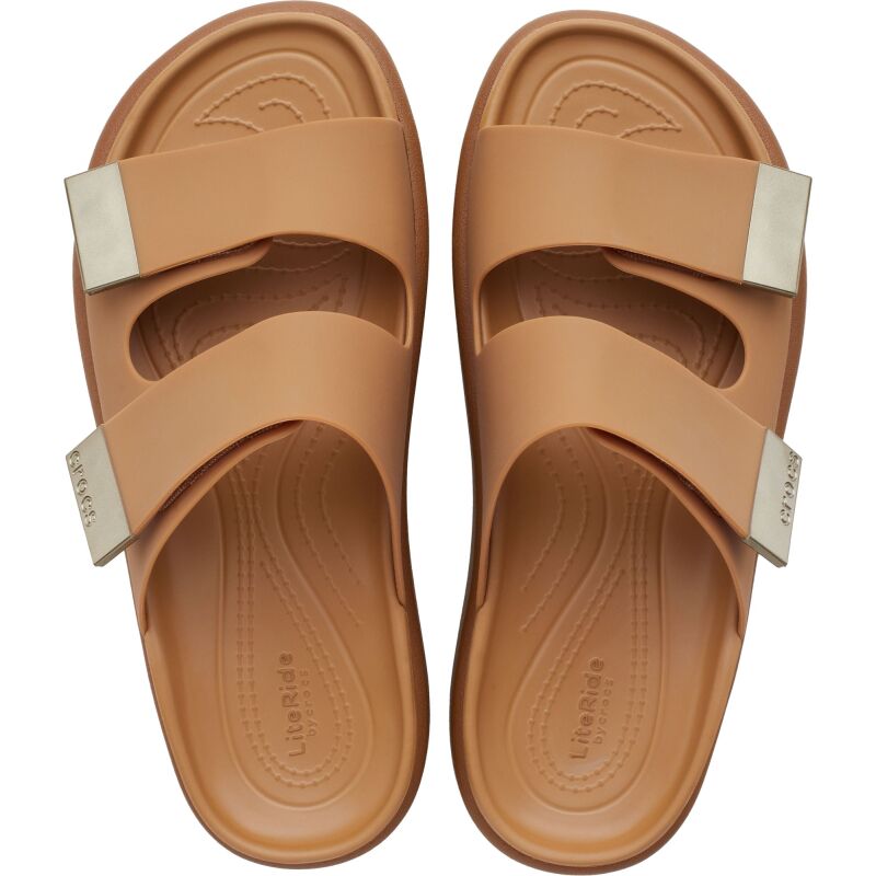 Crocs™ Brooklyn Luxe Sandal Tan/Tan