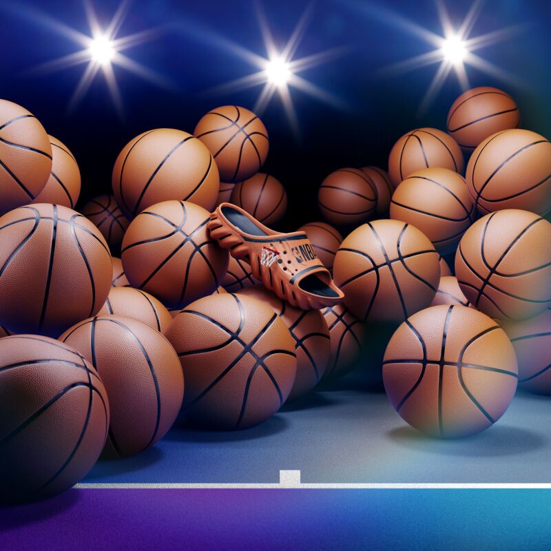 Crocs™ NBA Echo Slide Sienna