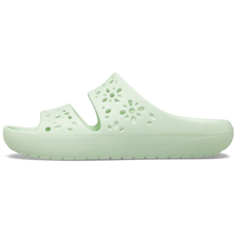 Crocs™ Classic Floral Cut Out Sandal Jade Tint