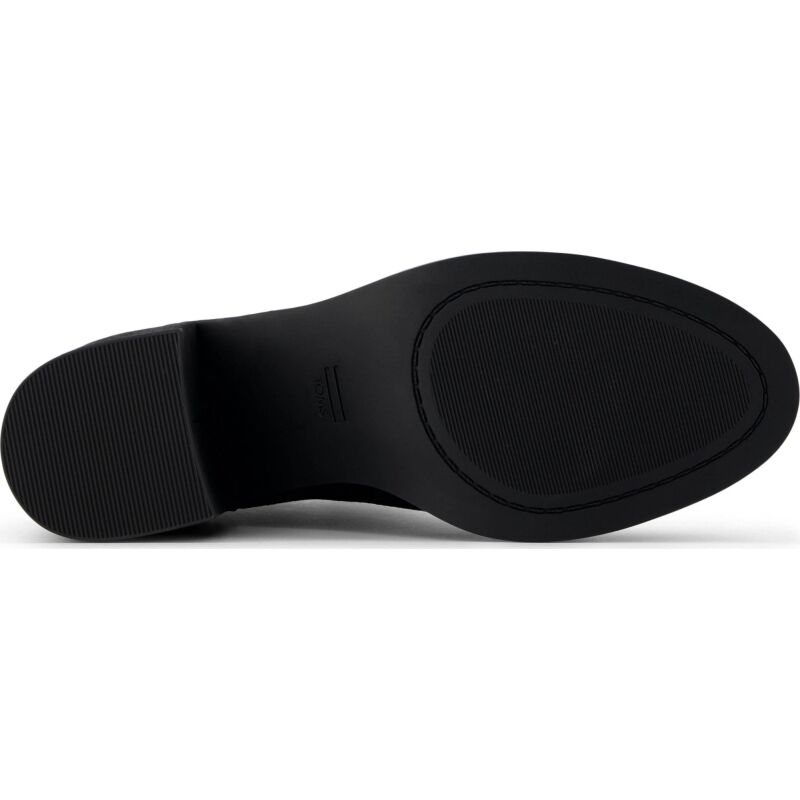 TOMS SUEDE/METALLIC WOMEN'S  EVELYN CHELSEA BOOT 100213 Black