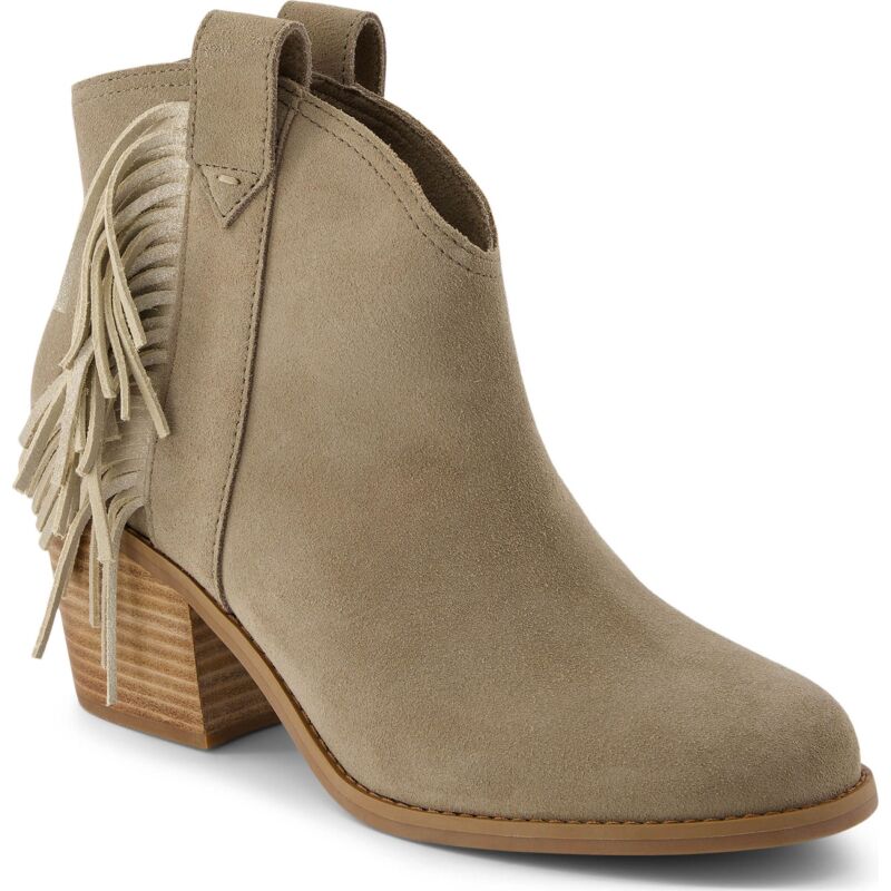 TOMS SUEDE/FRINGE WOMEN'S CONSTANCE BOOT Natural