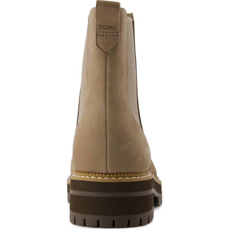 TOMS LEATHER WOMEN'S BENNET BOOT 10021289 Natural