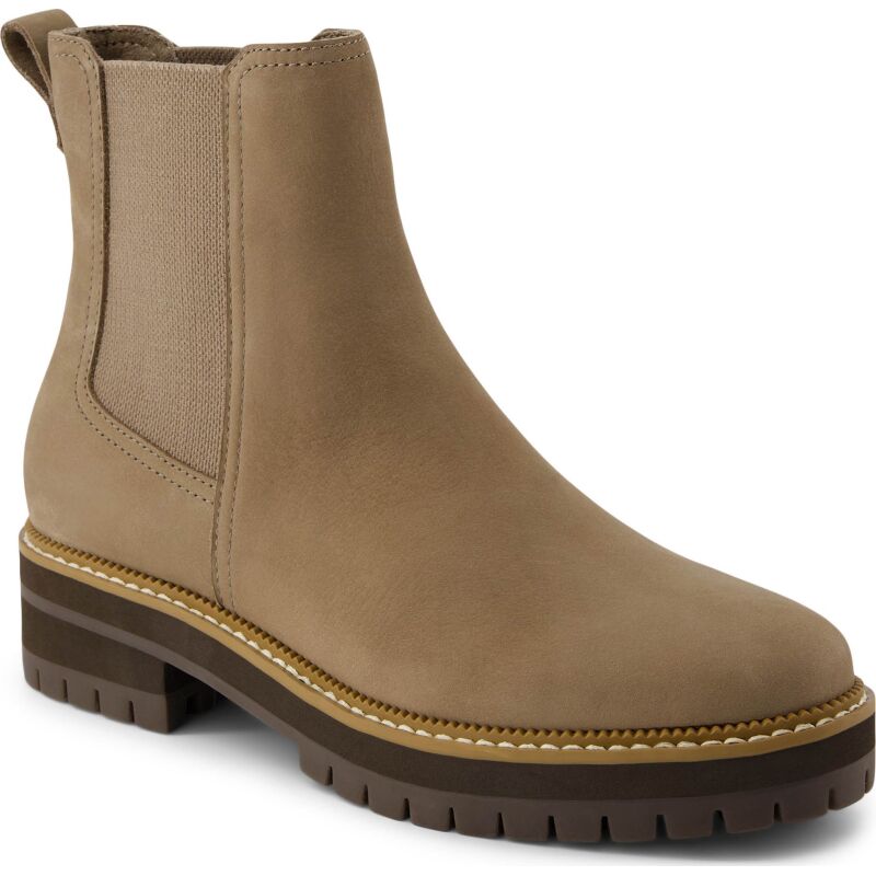 TOMS LEATHER WOMEN'S BENNET BOOT 10021289 Natural