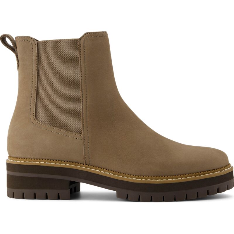 TOMS LEATHER WOMEN'S BENNET BOOT 10021289 Natural