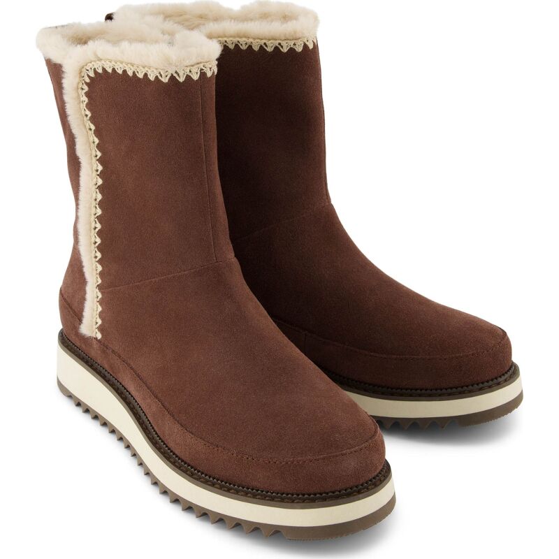 TOMS SUEDE WOMEN'S BERGEN BOOT 10021409 Dark Brown