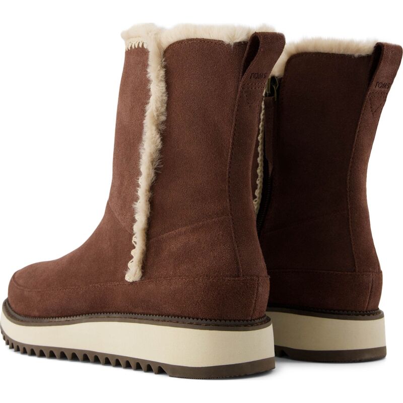 TOMS SUEDE WOMEN'S BERGEN BOOT 10021409 Dark Brown