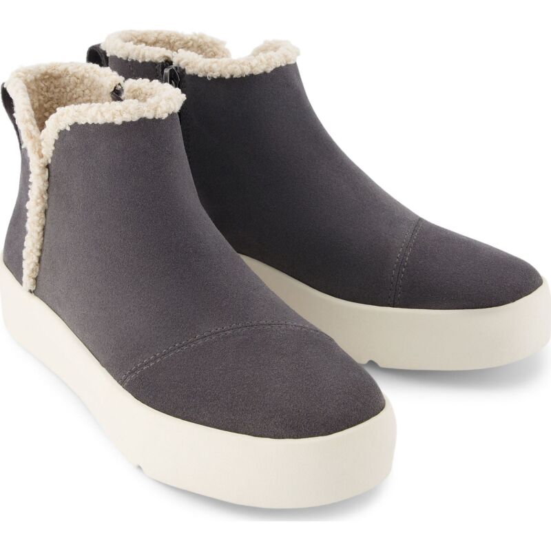 TOMS SUEDE/FAUX WOMEN'S VERONA MID SNEAKER 10021443 Dark Grey