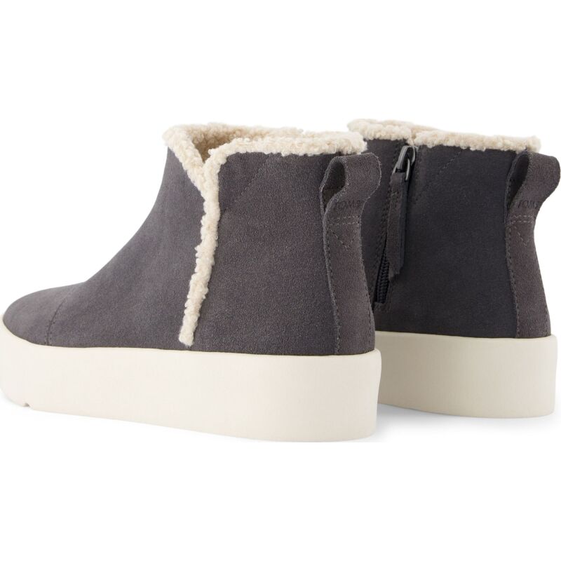 TOMS SUEDE/FAUX WOMEN'S VERONA MID SNEAKER 10021443 Dark Grey