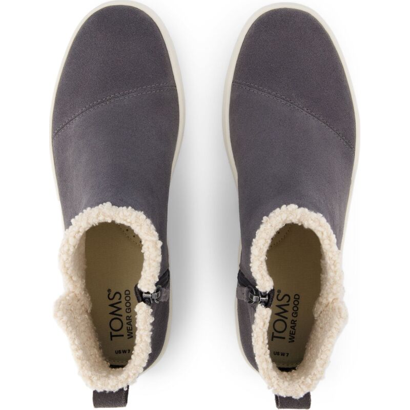 TOMS SUEDE/FAUX WOMEN'S VERONA MID SNEAKER 10021443 Dark Grey