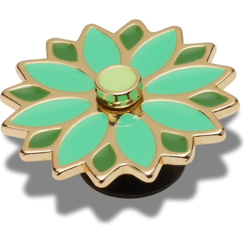 Crocs™ Jibbitz Green Spinner Flower 