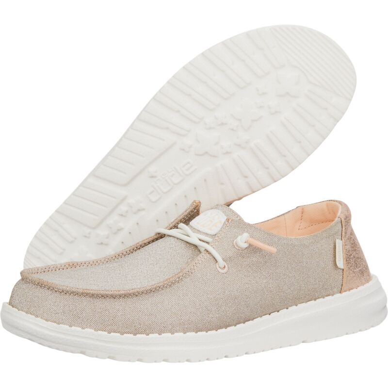 HEYDUDE Wendy Metallic Sparkle Women 41082 Rose Gold
