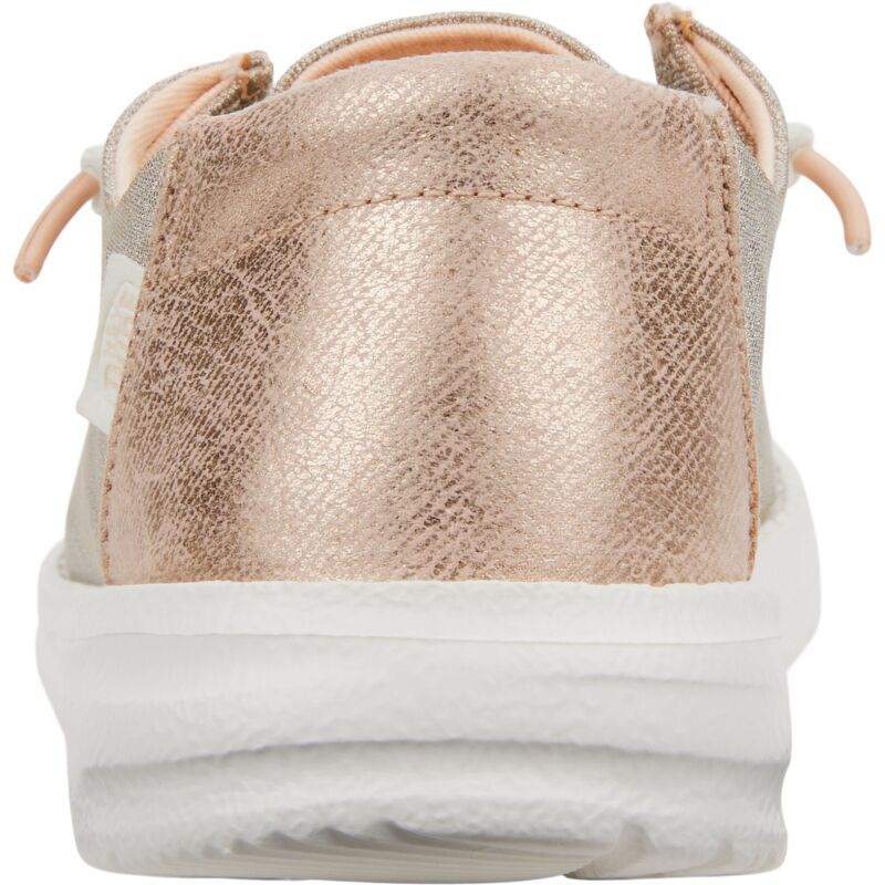HEYDUDE Wendy Metallic Sparkle Women 41082 Rose Gold