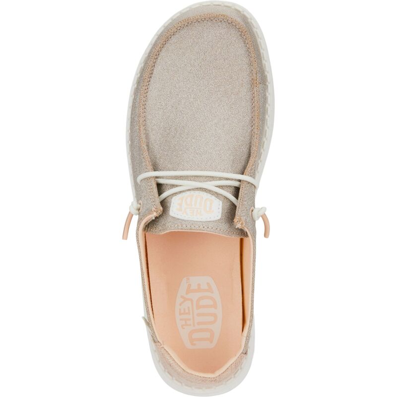 HEYDUDE Wendy Metallic Sparkle Women 41082 Rose Gold