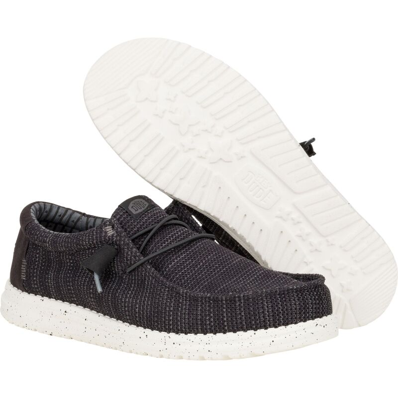 HEYDUDE Wally Stretch Sox Men's 41898 Black/White
