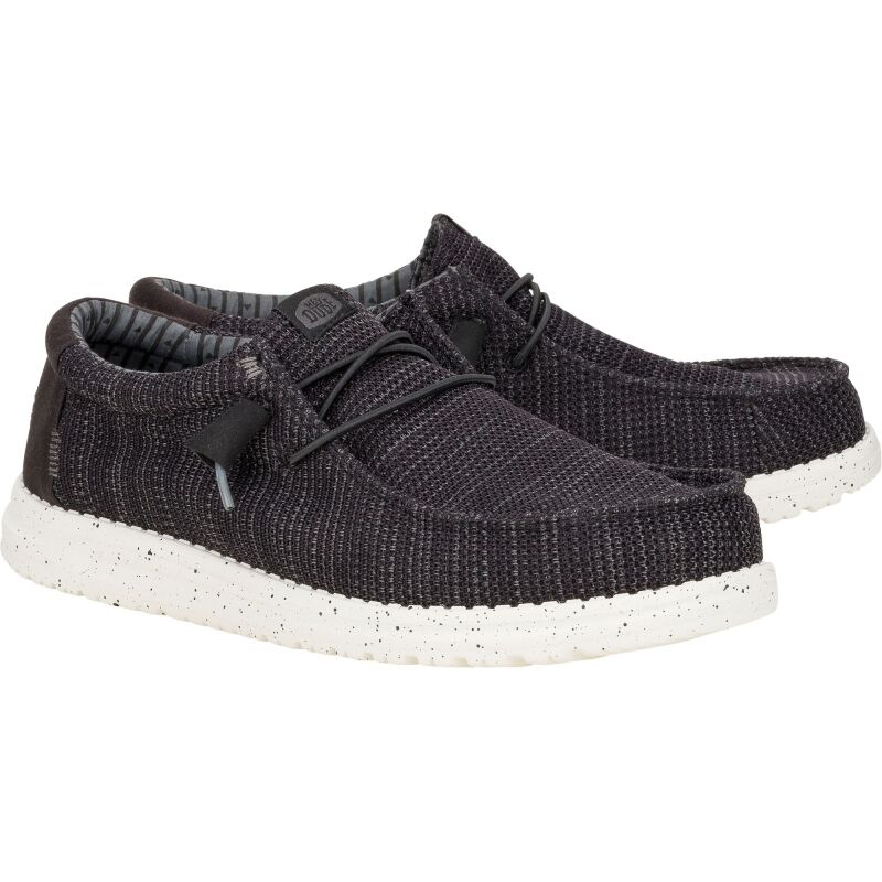HEYDUDE Wally Stretch Sox Men's 41898 Black/White