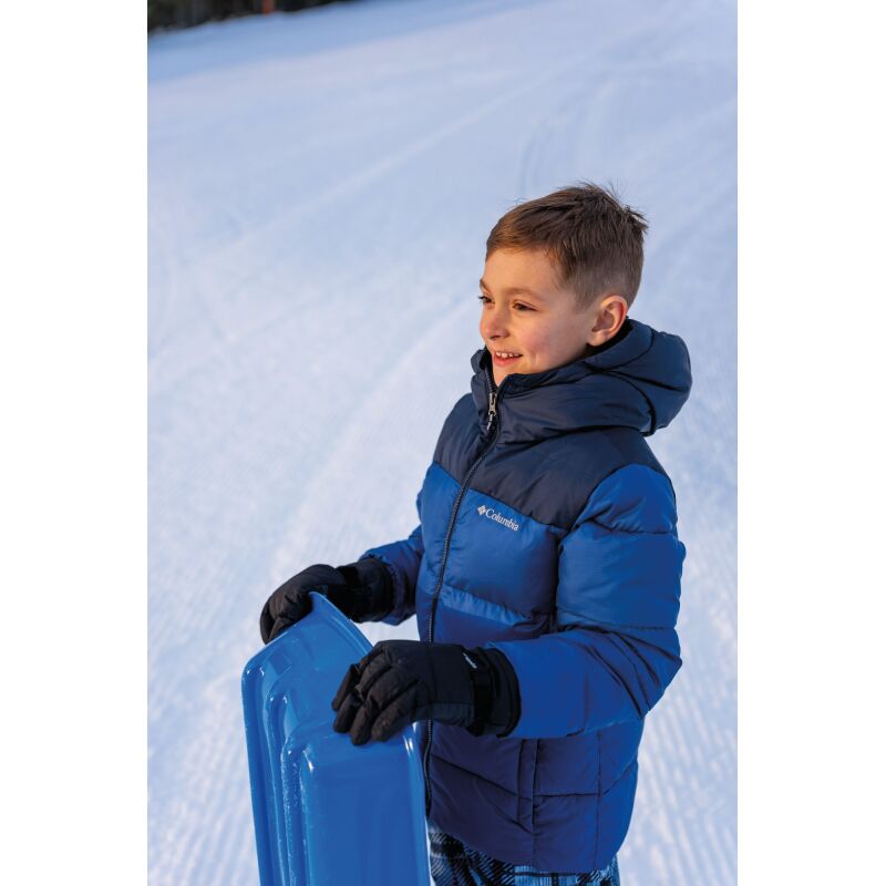 Columbia Puffect Hooded Jacket Kid's Mountain Blue/ Collegiate Navy