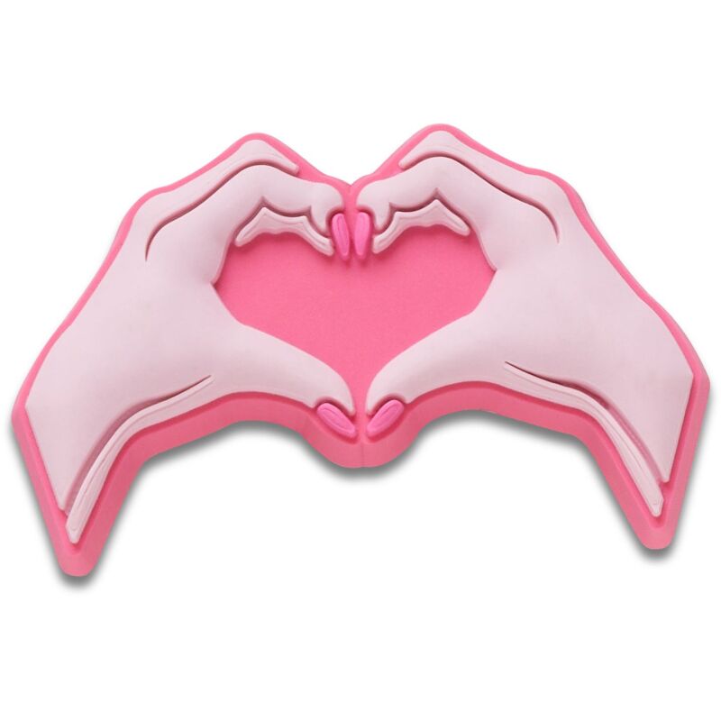 Crocs™ Jibbitz Pink Heart Hands 