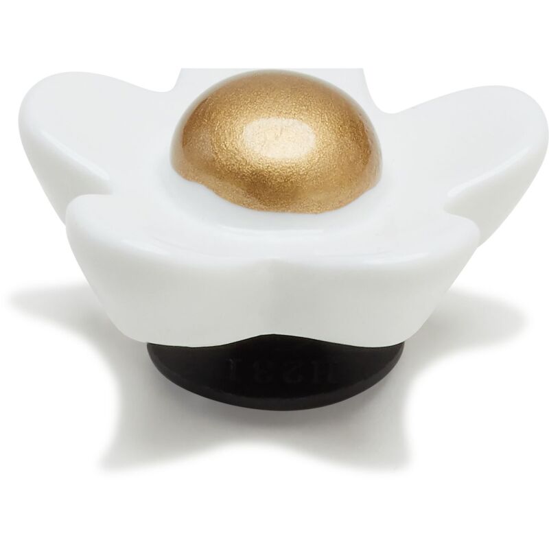 Crocs™ Jibbitz White Daisy With Gold Center 