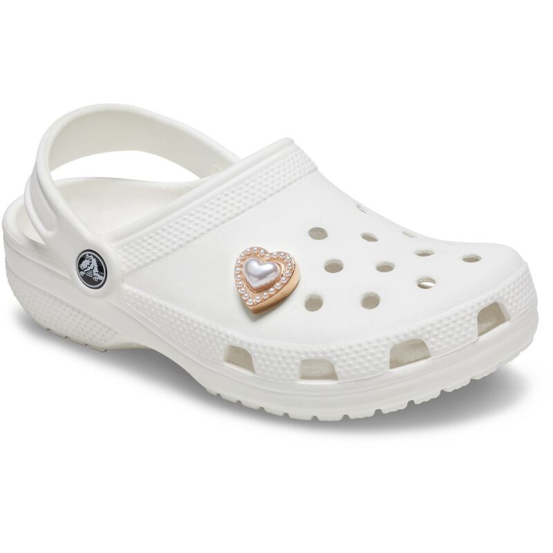 Crocs™ Jibbitz Gold Pearl Heart 